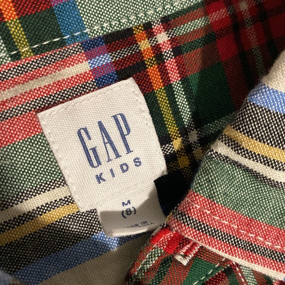 Boys Button Down Plaid Shirt - Picture 2 of 4